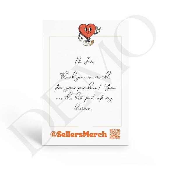 Thank You Note Cards - Customizable for Boutique Owners - Picture 3 of 5